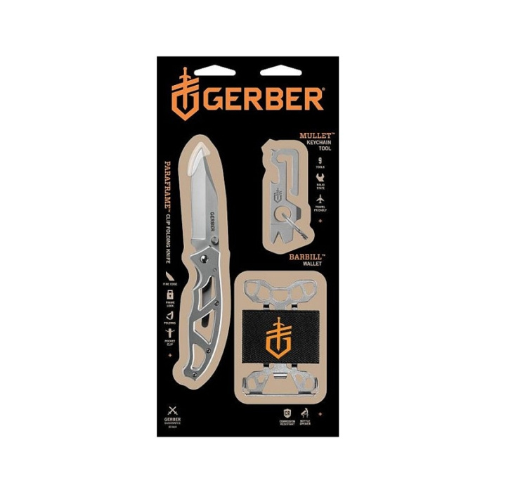 Gerber Paraframe I + Mullet + Barbill i gruppen SPORT, FRITID & HOBBY / Friluftsliv / Multiværktøj og knive hos TP E-commerce Nordic AB (C96964)