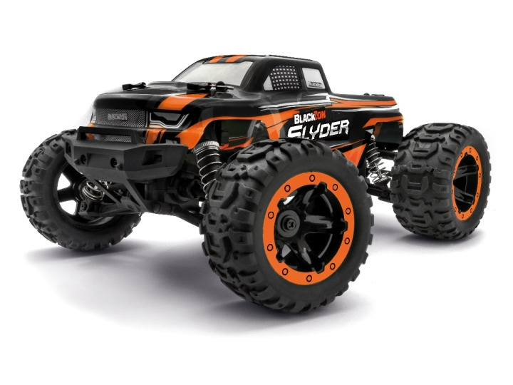 Blackzon Slyder MT 1/16 4WD elektrisk monstertruck - orange (540099) i gruppen LEGETØJ, BØRN & BABY / Radiostyrede / Radiostyrede biler hos TP E-commerce Nordic AB (C97034)