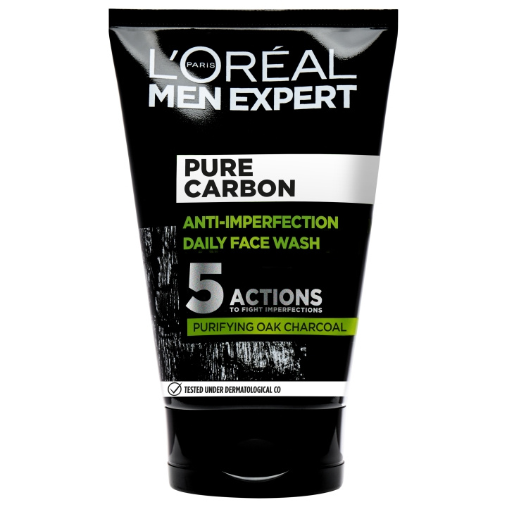 L\'Oréal Paris Men Expert Pure Carbon Anti-Imperfection Daily Face Wash - 100 ml i gruppen SKØNHED & HELSE / Hudpleje / Ansigt / Rengøring hos TP E-commerce Nordic AB (C97171)