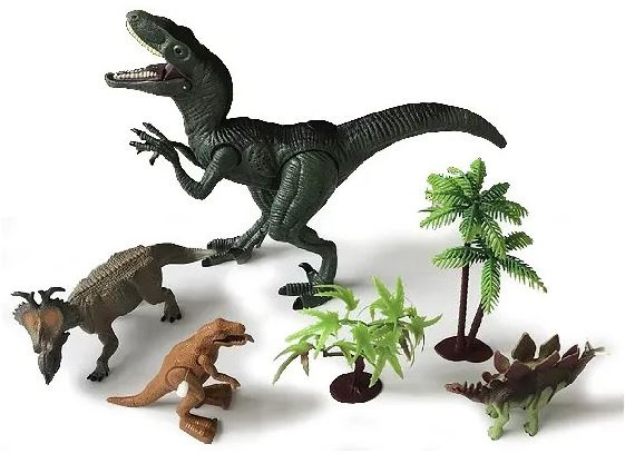 Animal Universe Dinosaursæt med lys og lyd - Velociraptor (525006) i gruppen LEGETØJ, BØRN & BABY / Legetøj / Figurer, miniaturer og tilbehør hos TP E-commerce Nordic AB (C97178)