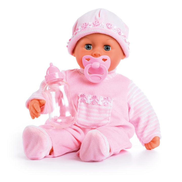 Bayer Dukke - First Word Baby blød pink 38cm (93824AA) i gruppen LEGETØJ, BØRN & BABY / Legetøj / Docks og tilbehør hos TP E-commerce Nordic AB (C97217)