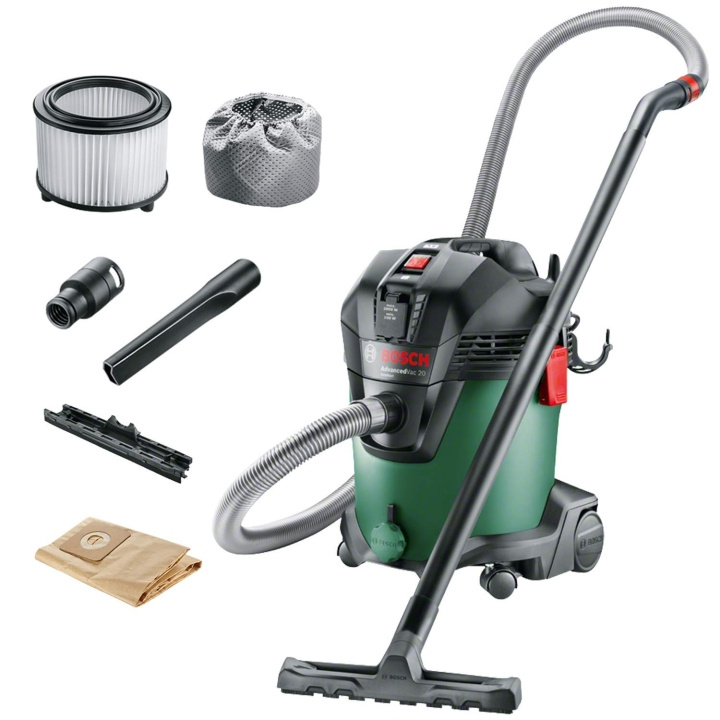 Bosch Advanced Vac 20 våd- og tørstøvsuger 230v i gruppen HJEM, HUS & HAVE / Rengøringsmidler / Støvsugere og tilbehør / Grov støvsuger hos TP E-commerce Nordic AB (C97219)