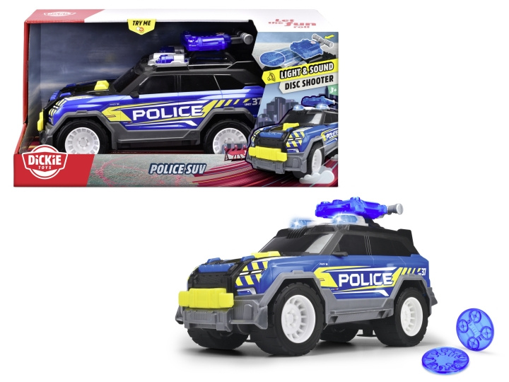 Dickie Toys Politi-SUV (203306022) i gruppen LEGETØJ, BØRN & BABY / Legetøj / Legetøjsbiler hos TP E-commerce Nordic AB (C97263)