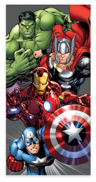 BrandMac Håndklæde - 60 x 120 cm - Avengers (110082) i gruppen LEGETØJ, BØRN & BABY / Børnetekstiler / Bad tilbehør hos TP E-commerce Nordic AB (C97315)