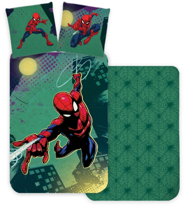 BrandMac Bed Linen - Adult Size 140 x 200 cm - Spiderman (1000980) i gruppen LEGETØJ, BØRN & BABY / Børnetekstiler / Sengetøj / Sengetøj til juniorer hos TP E-commerce Nordic AB (C97320)