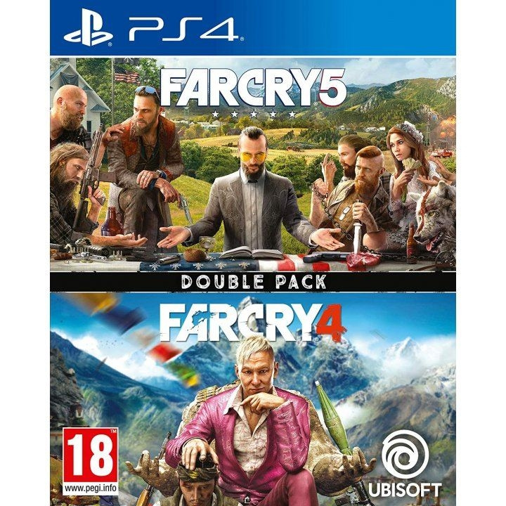 Far Cry 4 + Far Cry 5 Double Pack (PS4) i gruppen HJEMMEELEKTRONIK / Spilkonsoller og tilbehør / Sony PlayStation 4 / Spil hos TP E-commerce Nordic AB (C97580)