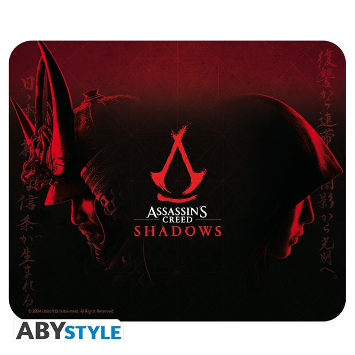 Abysse ASSASSIN\'S CREED - Blød musemåtte - Skygger Yasuke & Naoe i gruppen COMPUTERTILBEHØR / GAMING / Musemåtter hos TP E-commerce Nordic AB (C97594)