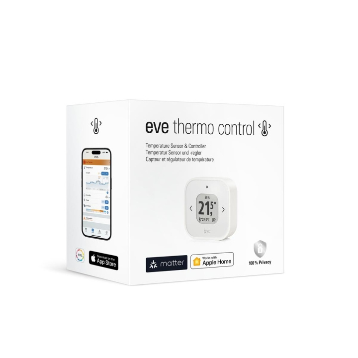 Eve Home Eve - Termokontrol Matter/HomeKit i gruppen HJEM, HUS & HAVE / Smart hjem / Smart home systemer hos TP E-commerce Nordic AB (C97600)