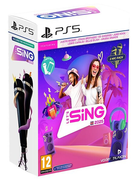 Let\'s Sing 2025 (Double Mic Bundle) (PS5) i gruppen HJEMMEELEKTRONIK / Spilkonsoller og tilbehør / Sony PlayStation 5 / Spil hos TP E-commerce Nordic AB (C97647)