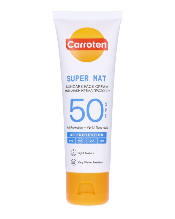 Carroten Face Super Mat Cream SPF 50 50 ml i gruppen SKØNHED & HELSE / Hudpleje / Tanning / Solbeskyttelse hos TP E-commerce Nordic AB (C97695)