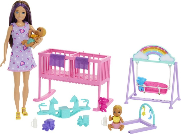 Barbie - Skipper tvillingebørnehave-dukke (HXM99) i gruppen LEGETØJ, BØRN & BABY / Legetøj / Docks og tilbehør hos TP E-commerce Nordic AB (C98067)