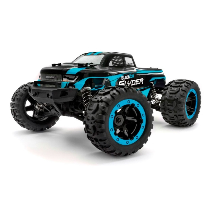 Blackzon Slyder MT 1/16 4WD elektrisk monstertruck - blå (540104) i gruppen LEGETØJ, BØRN & BABY / Radiostyrede / Radiostyrede biler hos TP E-commerce Nordic AB (C98175)