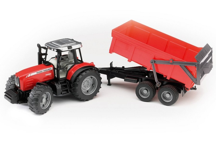 Bruder Massey Ferguson 7480 med tipvogn (02045) i gruppen LEGETØJ, BØRN & BABY / Legetøj / Legetøjsbiler hos TP E-commerce Nordic AB (C98245)