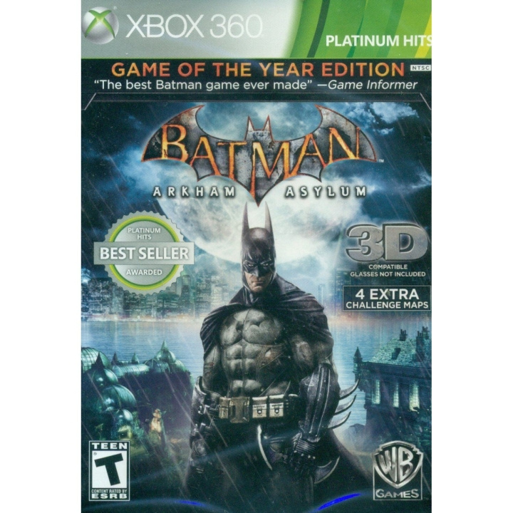 Batman: Arkham Asylum (Game of the Year Edition) (Platinum Hits) (Import) (X360) i gruppen HJEMMEELEKTRONIK / Spilkonsoller og tilbehør / Xbox 360 hos TP E-commerce Nordic AB (C98653)