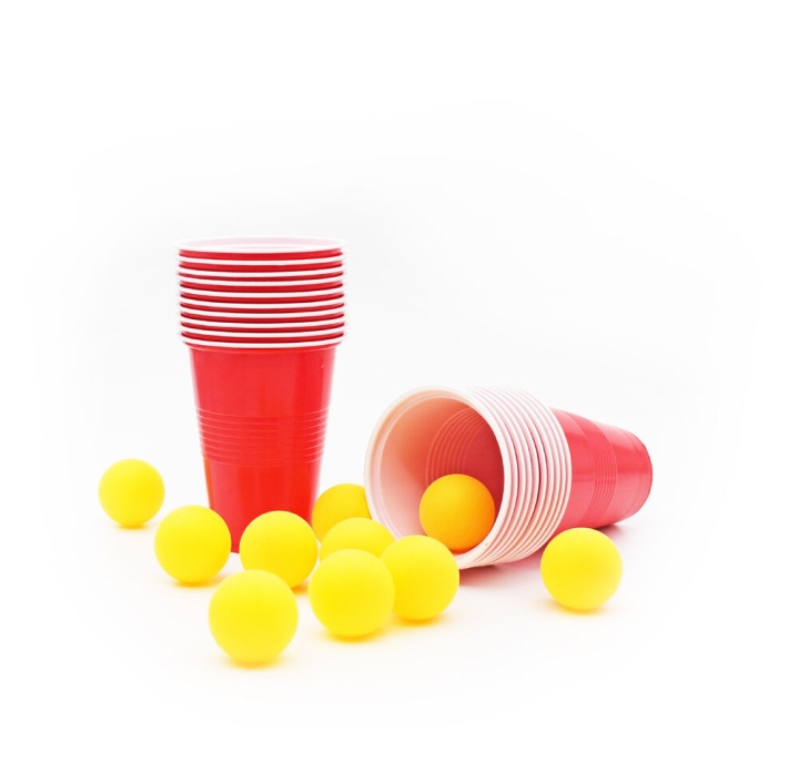 Winkee Beer Pong-sæt - Klassisk Beer Pong - 20 kopper og 10 bolde i gruppen SPORT, FRITID & HOBBY / Sjove gadgets / Smarte løsninger hos TP E-commerce Nordic AB (C99125)