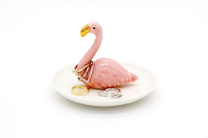 Winkee Smykkeholder - Ringholder Flamingo i gruppen SPORT, FRITID & HOBBY / Sjove gadgets / Smarte løsninger hos TP E-commerce Nordic AB (C99155)