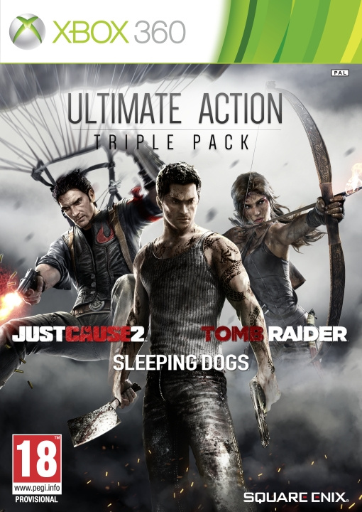 Just Cause 2, Sleeping Dogs & Tomb Raider Bundle (X360) i gruppen HJEMMEELEKTRONIK / Spilkonsoller og tilbehør / Xbox 360 hos TP E-commerce Nordic AB (C99199)