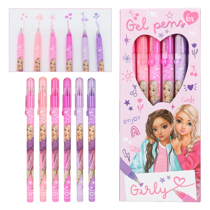 TOPModel Girly Gel Pen Set ( 0412191 ) i gruppen LEGETØJ, BØRN & BABY / Legetøj / Tegne og tælle hos TP E-commerce Nordic AB (C99400)