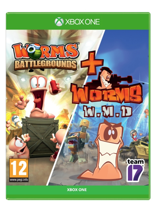 Worms Battlegrounds + Worms WMD Double Pack (XONE) i gruppen HJEMMEELEKTRONIK / Spilkonsoller og tilbehør / Xbox One / Spil hos TP E-commerce Nordic AB (C99527)