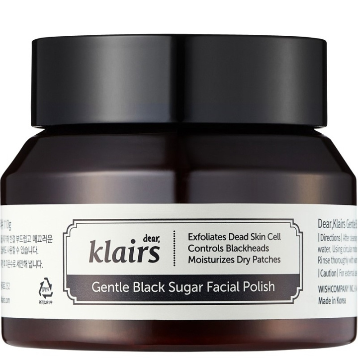 Klairs Gentle Black Sugar Facial Polish 110g i gruppen SKØNHED & HELSE / Hudpleje / Ansigt / Scrub / Peeling hos TP E-commerce Nordic AB (C99593)