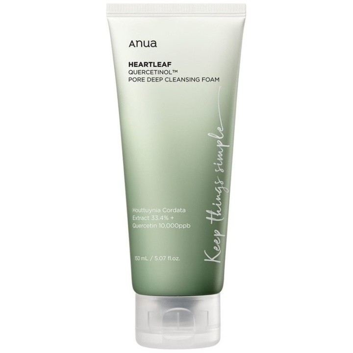 Anua Heartleaf Quercetinol Pore Deep Cleansing Foam 150ml i gruppen SKØNHED & HELSE / Hudpleje / Ansigt / Rengøring hos TP E-commerce Nordic AB (C99602)