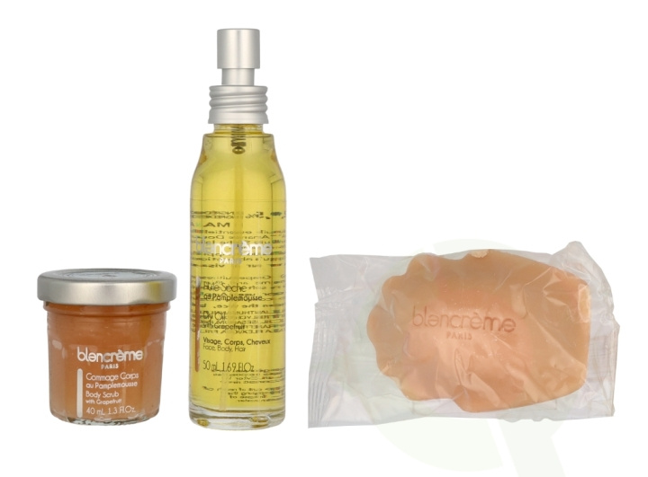 Blancreme Body Essentials Trio Set 160 ml Dry Oil 50ml/Grapefruit Scrub 40ml/Grapefruit Soap 70gr i gruppen SKØNHED & HELSE / Gaveæske / Gaveæske til hende hos TP E-commerce Nordic AB (C99695)