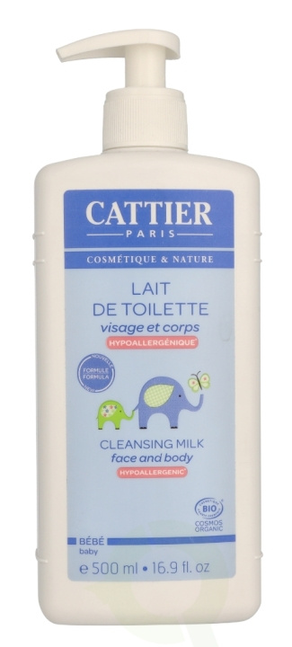 Cattier Baby Cleansing Milk 500 ml i gruppen LEGETØJ, BØRN & BABY / Pleje, sundhed og hygiejne / Pleje & hygiejne hos TP E-commerce Nordic AB (C99699)