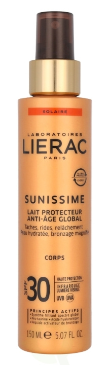 Lierac Paris Lierac Sunissime Anti-Age Global Protective Body Milk SPF30 150 ml i gruppen SKØNHED & HELSE / Hudpleje / Tanning / Solbeskyttelse hos TP E-commerce Nordic AB (C99755)