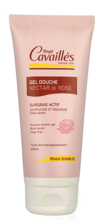 Roge Cavailles Extra-Gentle Surgras Shower Gel Rose Nectar 200 ml i gruppen SKØNHED & HELSE / Hudpleje / Kropspleje / Bad & brusecreme hos TP E-commerce Nordic AB (C99789)