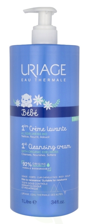 Uriage Bebe 1st Cleansing Cream 1000 ml i gruppen SKØNHED & HELSE / Hudpleje / Kropspleje / Bad & brusecreme hos TP E-commerce Nordic AB (C99794)