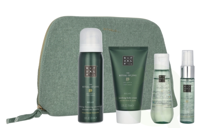 Rituals The Ritual of Jing Giftset 190 ml Body Cream 70ml/Dry Oil 50ml/Pillow & Body Mist 20ml/Foaming SG 50ml i gruppen SKØNHED & HELSE / Gaveæske / Gaveæske til hende hos TP E-commerce Nordic AB (C99869)