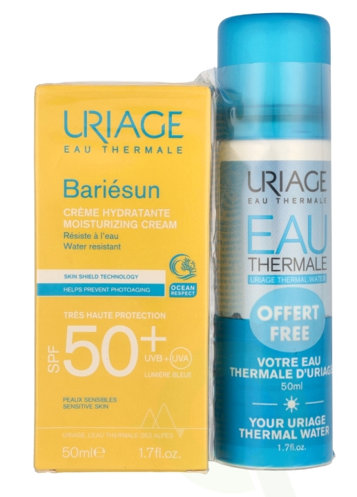 Uriage Eau Thermale Bariesun Duo Set SPF50+ 100 ml Moisturizing Cream 50ml/Gift Eau Thermal Water Spray 50ml i gruppen SKØNHED & HELSE / Hudpleje / Tanning / Solbeskyttelse hos TP E-commerce Nordic AB (C99880)