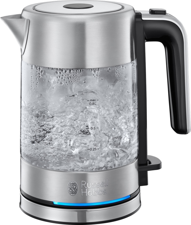 Russell Hobbs Kompakt elkedel til hjemmet - glas i gruppen HJEM, HUS & HAVE / Husholdningsapparater / Vand & Juice / Elkedel hos TP E-commerce Nordic AB (D00438)