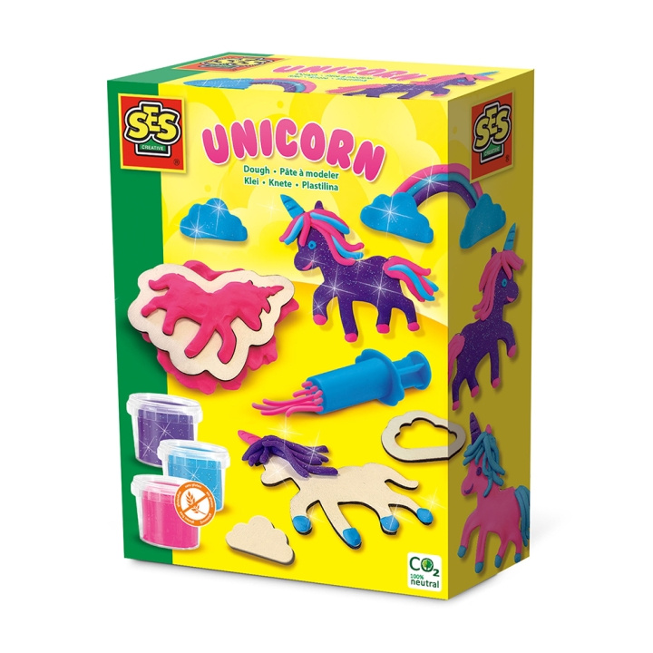 SES Creative Dough - Unicorn Neon Glitter - (S00410) i gruppen LEGETØJ, BØRN & BABY / Legetøj / Hobbyartikler hos TP E-commerce Nordic AB (D00441)