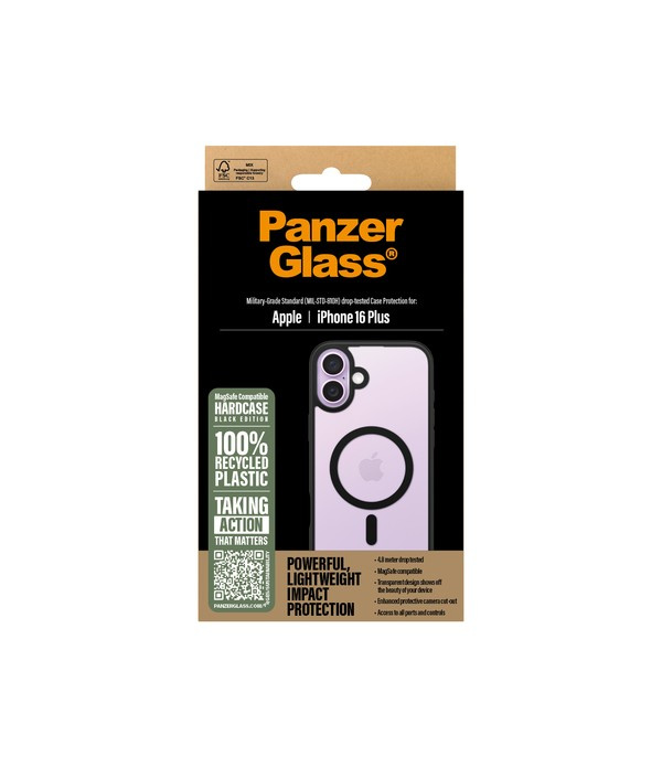 PanzerGlass HardCase MagSafe - iPhone 16 Plus - Sort i gruppen SMARTPHONES & TABLETS / Mobil Beskyttelse / Apple / iPhone 16 hos TP E-commerce Nordic AB (D00515)