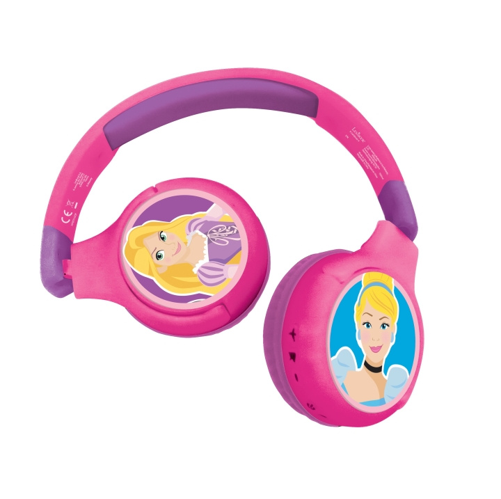 Lexibook Disney Princess - 2 i 1 Bluetooth® foldbare hovedtelefoner (HPBT010DP) i gruppen HJEMMEELEKTRONIK / Lyd & billede / Hovedtelefoner & Tilbehør / Hovedtelefoner hos TP E-commerce Nordic AB (D00572)