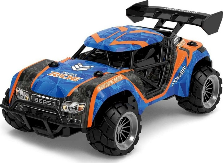 TEC-TOY Speed Racing R/C 1:18 - Blå/Orange (471412) i gruppen LEGETØJ, BØRN & BABY / Radiostyrede / Radiostyrede biler hos TP E-commerce Nordic AB (D00621)