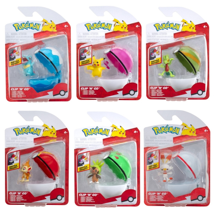 Pokémon Clip N Go Ass. (95057-19) i gruppen LEGETØJ, BØRN & BABY / Legetøj / Figurer, miniaturer og tilbehør hos TP E-commerce Nordic AB (D00767)