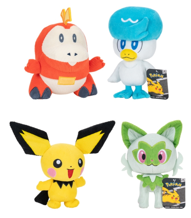 Pokémon Plys 20 cm Select Corduroy Ass. Cdu (PKW2887-11) i gruppen LEGETØJ, BØRN & BABY / Babyleg (0-3 år) / Tøjdyr hos TP E-commerce Nordic AB (D00770)