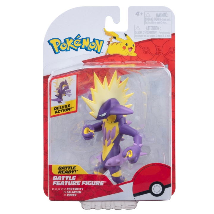 Pokémon Battle Feature Figure Toxtricity (PKW3419) i gruppen LEGETØJ, BØRN & BABY / Legetøj / Figurer, miniaturer og tilbehør hos TP E-commerce Nordic AB (D00772)