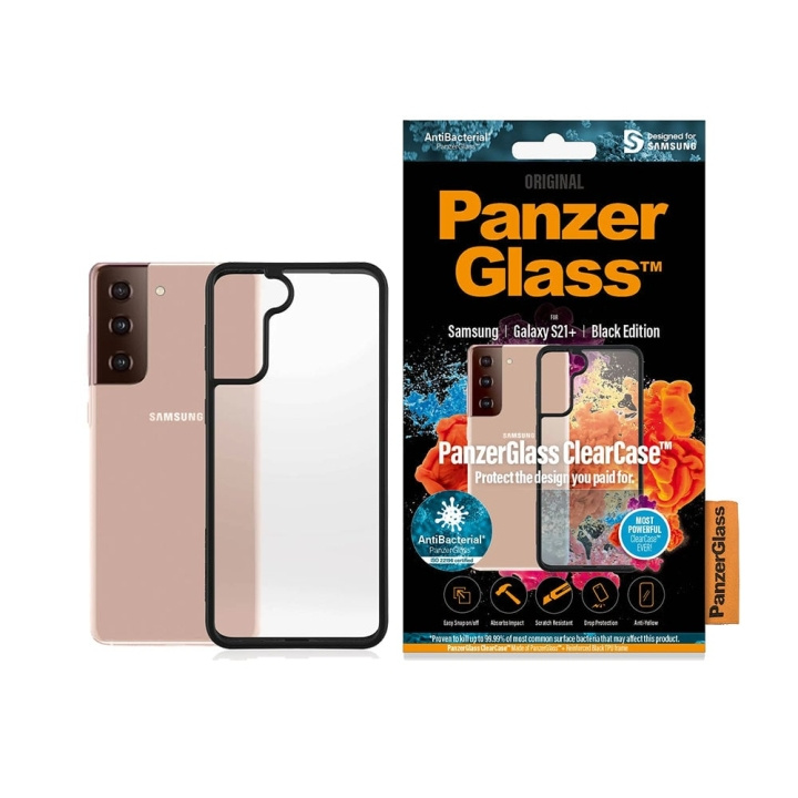 PanzerGlass ClearCase BlackFrame Galaxy S21+s i gruppen SMARTPHONES & TABLETS / Mobil Beskyttelse / Samsung hos TP E-commerce Nordic AB (D00792)