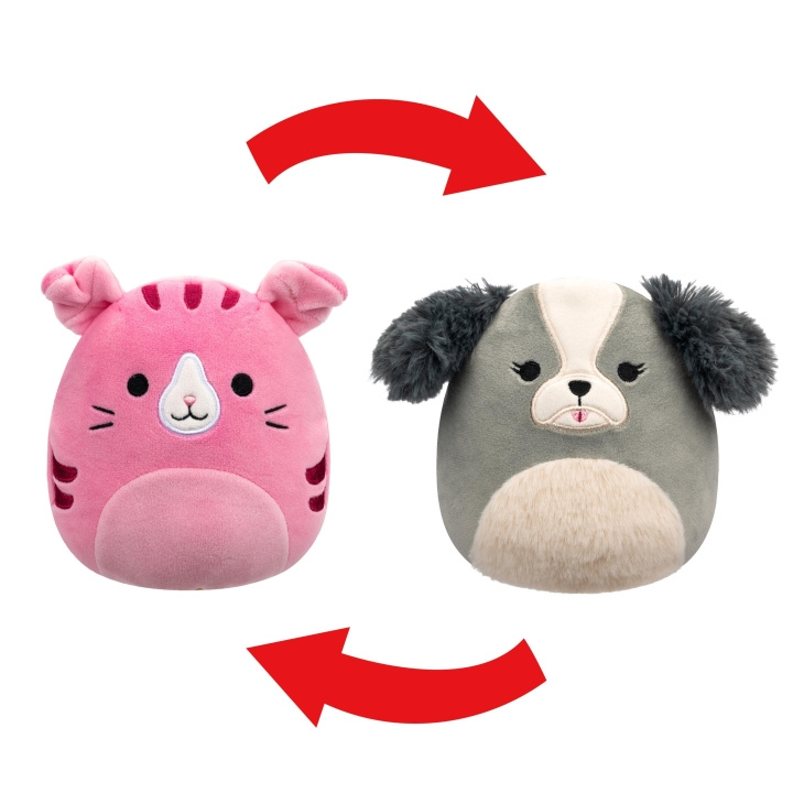 Squishmallows plys P21 Flip A Mallows - Malu Shih-Tzu/ Geraldine Cat i gruppen LEGETØJ, BØRN & BABY / Babyleg (0-3 år) / Tøjdyr hos TP E-commerce Nordic AB (D00826)