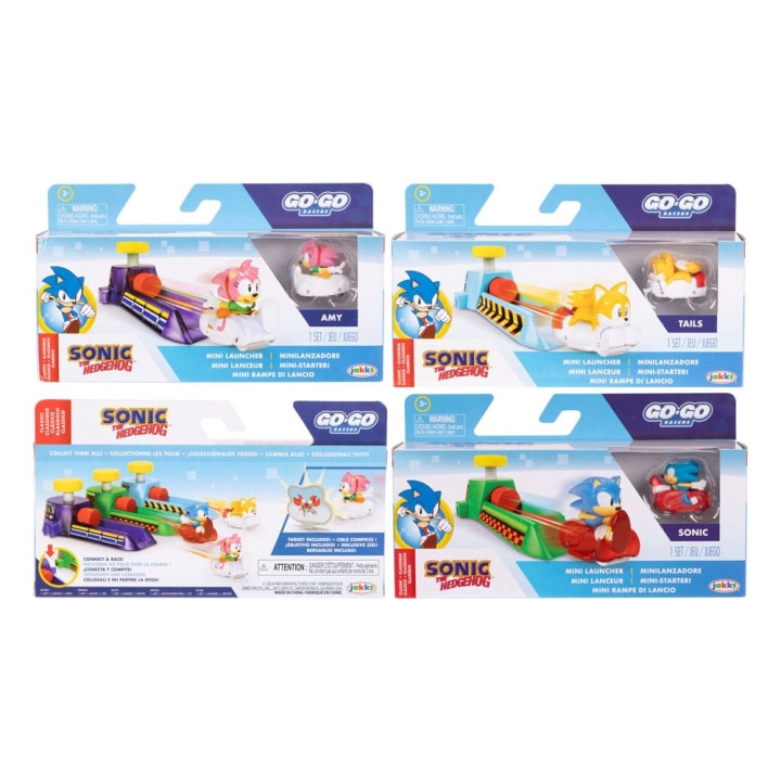 Sonic Go Go Racers - Mini Launchers asst (423324) i gruppen LEGETØJ, BØRN & BABY / Legetøj / Figurer, miniaturer og tilbehør hos TP E-commerce Nordic AB (D00851)