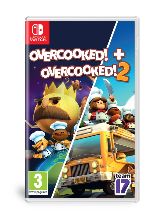 Overcooked + Overcooked 2 Double Pack (Switch) i gruppen HJEMMEELEKTRONIK / Spilkonsoller og tilbehør / Nintendo Switch / Spil hos TP E-commerce Nordic AB (D00944)