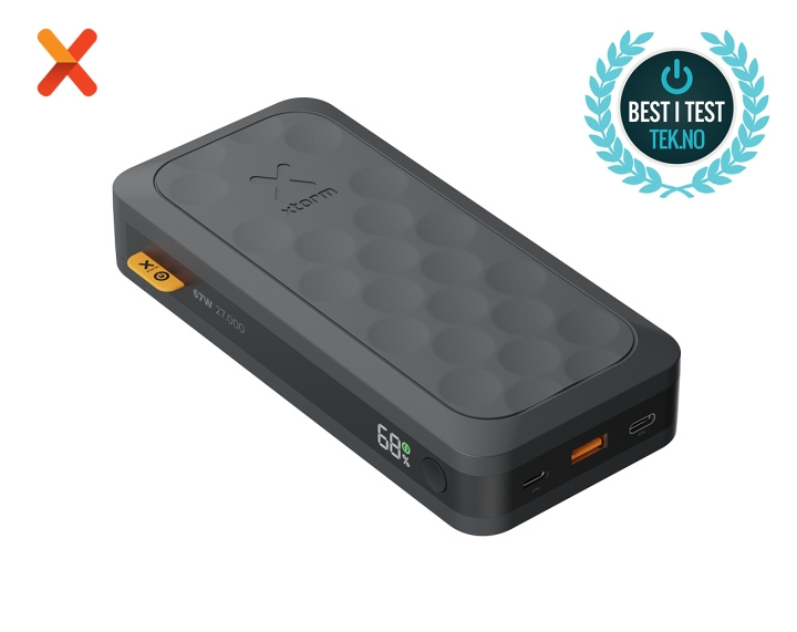 Xtorm Power Bank USB-C PD 67W 27.000mAh 2xUSB-C Sort i gruppen SMARTPHONES & TABLETS / Opladere og kabler / Powerbanks hos TP E-commerce Nordic AB (D00955)