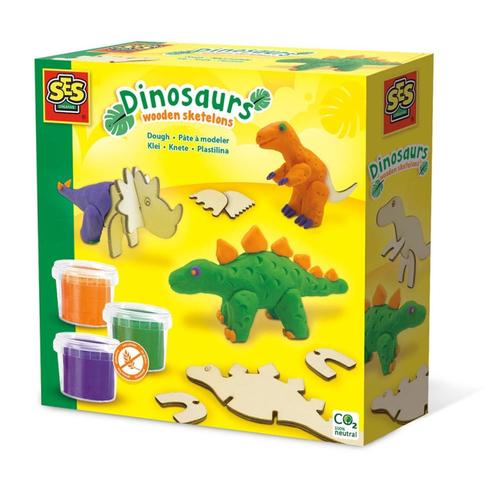 SES Creative Dough - Dinosaurer træskeletter - (S00418) i gruppen LEGETØJ, BØRN & BABY / Legetøj / Hobbyartikler hos TP E-commerce Nordic AB (D00978)