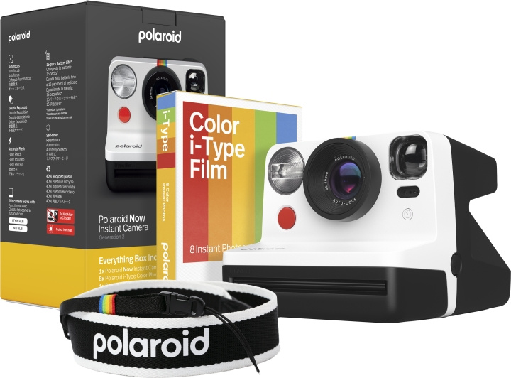 Polaroid Now Gen 2 E-Box Camera Limited Edition - Sort og hvid i gruppen HJEMMEELEKTRONIK / Foto og video / Kamera hos TP E-commerce Nordic AB (D01010)