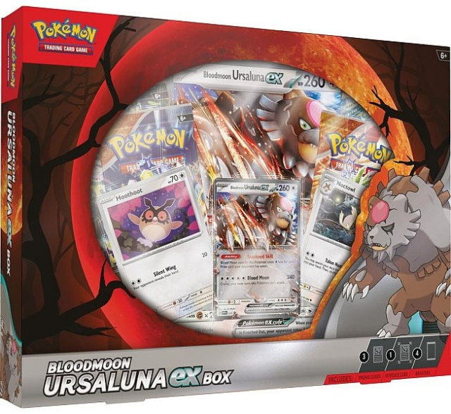 Pokémon Bloodmoon Ursaluna EX Box (POK85881) i gruppen LEGETØJ, BØRN & BABY / Spil / Kortspil hos TP E-commerce Nordic AB (D01019)