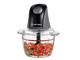 Russell Hobbs Matte Charcoal Mini Chopper - Matte Charcoal - 1L i gruppen HJEM, HUS & HAVE / Husholdningsapparater / Foodprocessor og køkkenassistenter / Foodprocessor hos TP E-commerce Nordic AB (D01037)