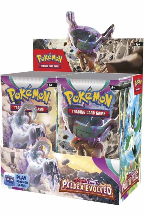 Pokémon TCG: Scarlet & Violet Paldea Evolved - Booster Box 36 stk (POK85349) i gruppen LEGETØJ, BØRN & BABY / Spil / Kortspil hos TP E-commerce Nordic AB (D01081)